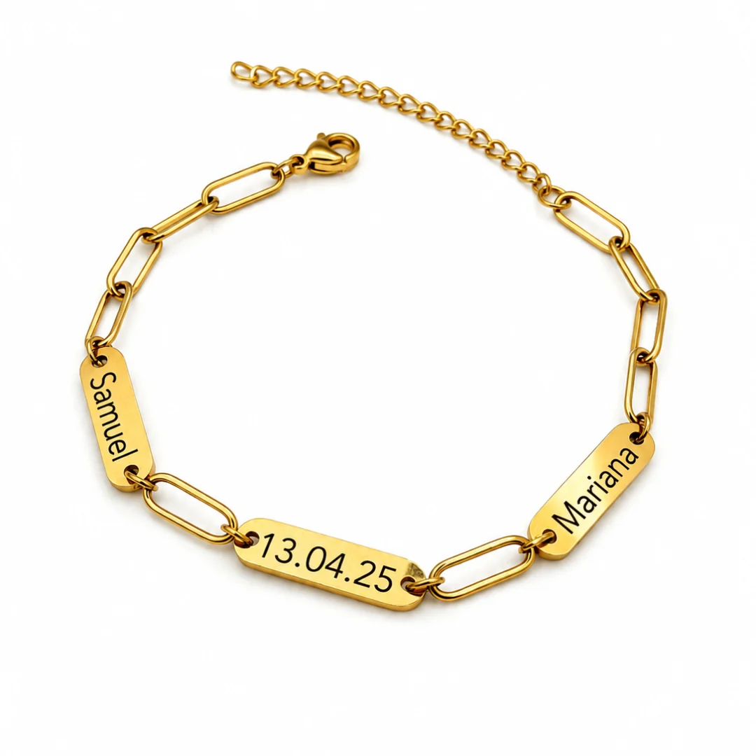 Pulsera Plaquitas - Imagen 2
