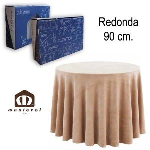 Ropa camilla REDONDA 90 cm. TERCIOPELO Manterol
