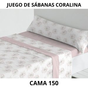 Juego SÁBANAS CORALINAS Trovador 150