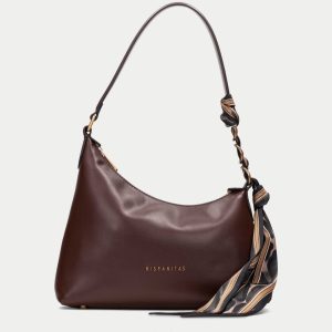 Bolso de Hombro Pañuelo Chocolate de HISPANITAS
